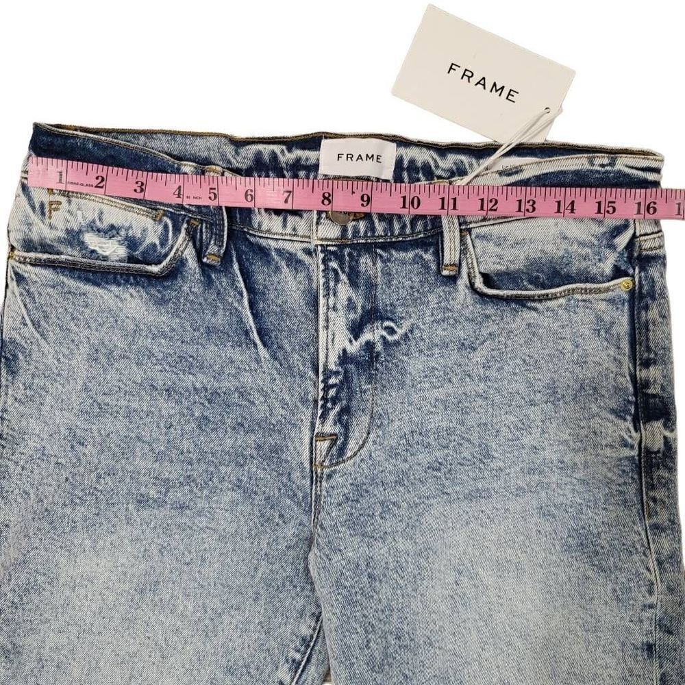 Frame Denim Le High Straight Lombard Stonewash Pattern Size 31 - Picture 9 of 9